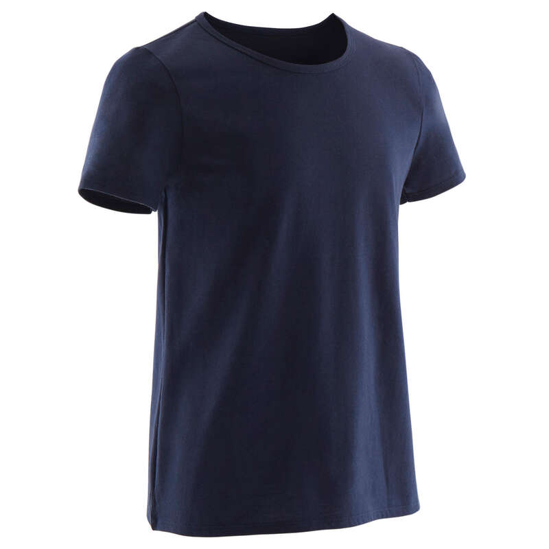BOY EDUCATIONAL GYM APPAREL - Boys' Gym T-Shirt 100 - Navy