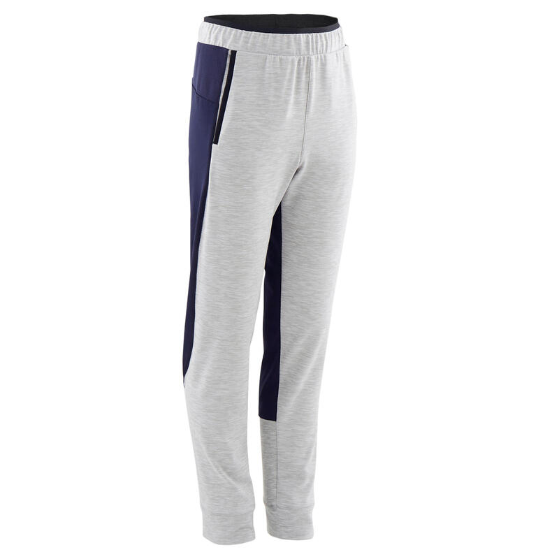 Pantalon de jogging enfant chaud synthétique respirant - S500 gris clair marine