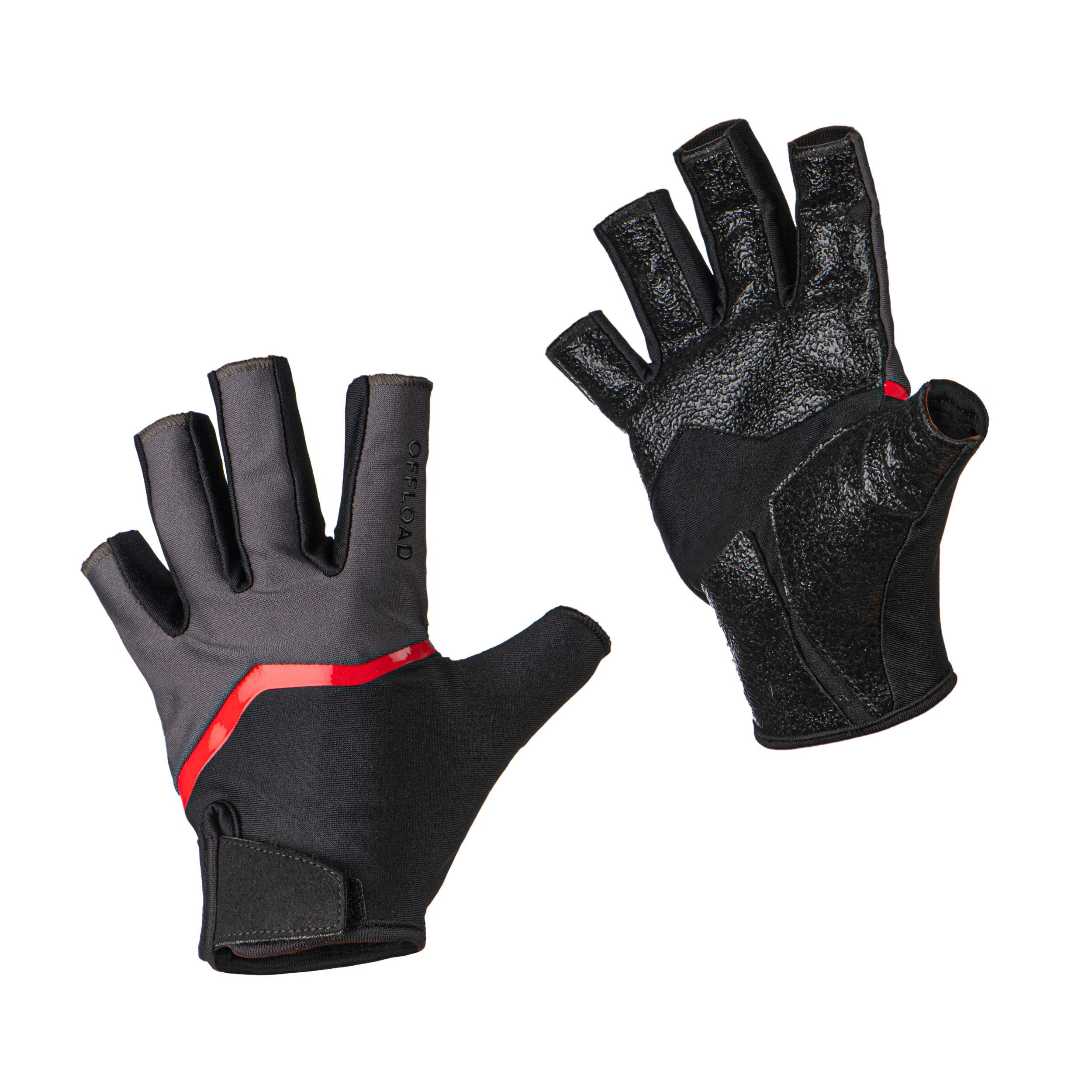 Adult Rugby Gloves/Mitts R500 - Black 1/9