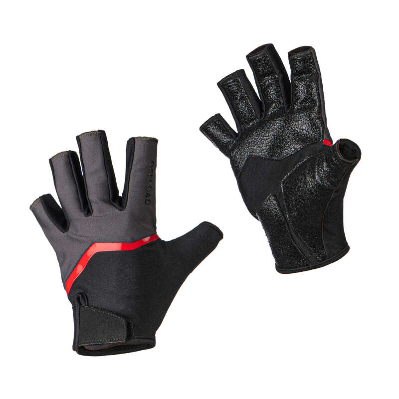 OFFLOAD Adult Rugby Gloves R500 Black Decathlon