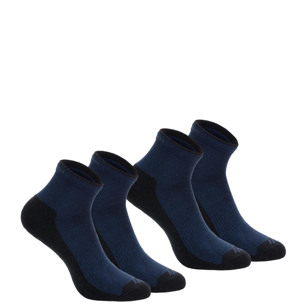 Turistické polovysoké ponožky NH100 2 páry modré
