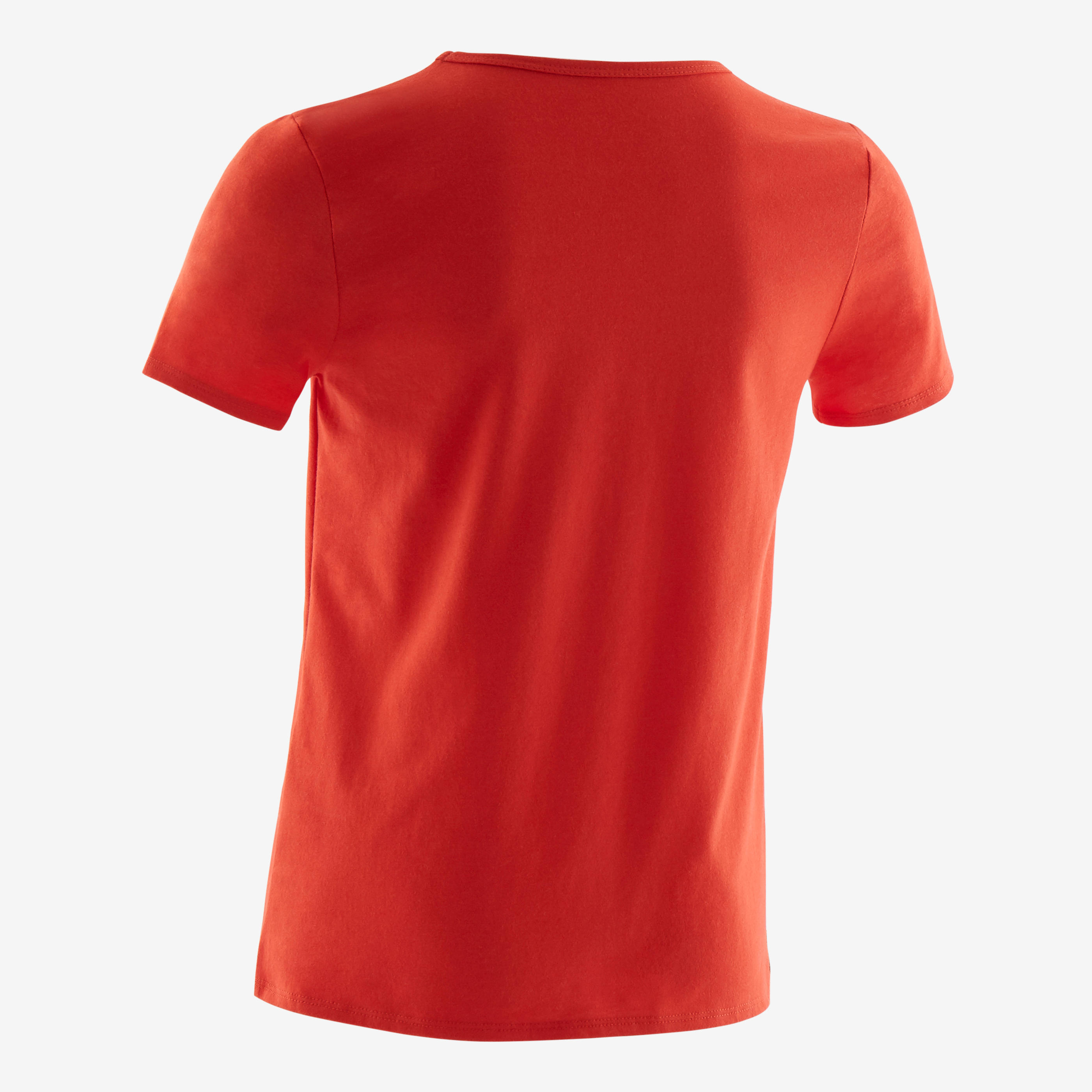 Boys' Short-Sleeved Gym T-Shirt 100 - Red/White Print 3/4