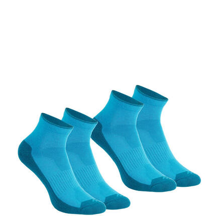 Chaussettes randonnée nature NH100 Mid marine X 2 paires