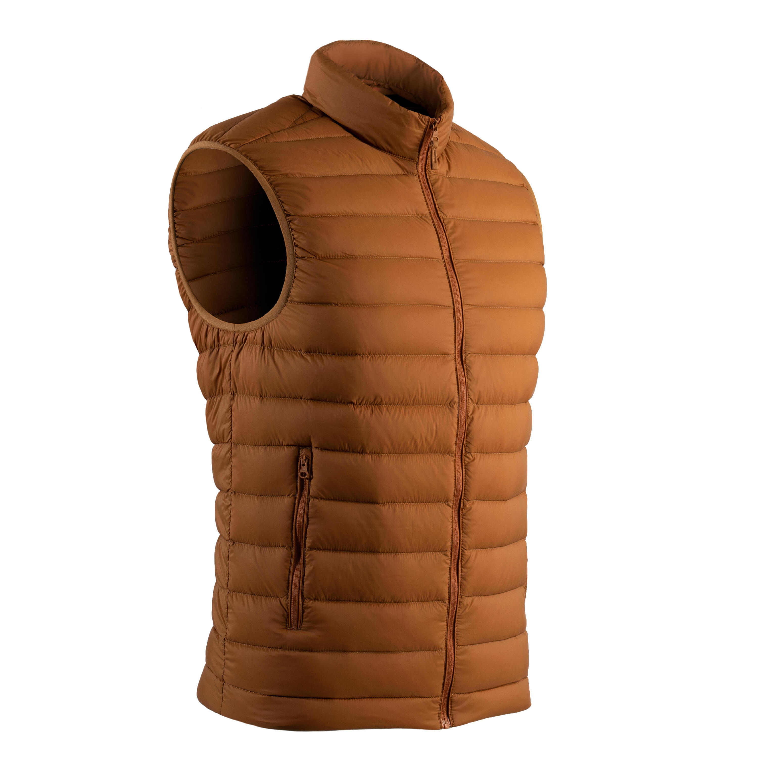 Men's sleeveless down golf jacket - MW500 hazelnut 9/9