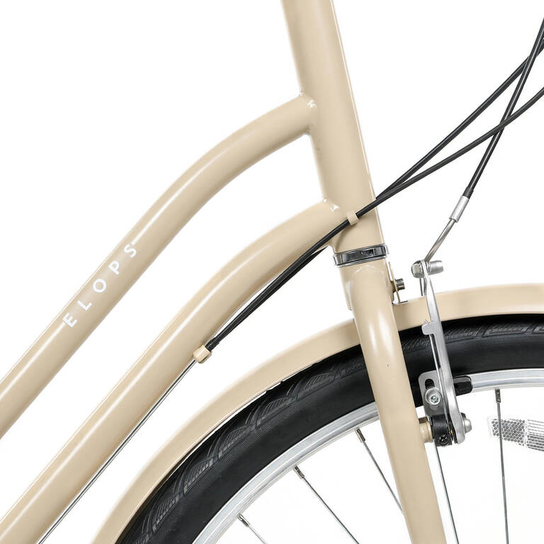 Elops 120 Low Frame City Bike Linen