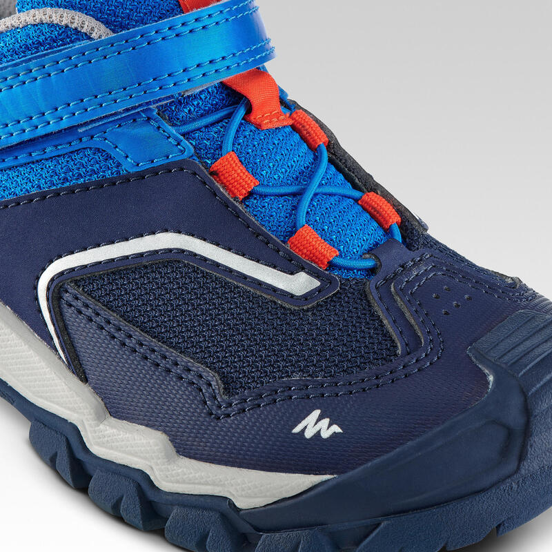 Chaussures basses de randonnée montagne enfant Crossrock Bleues 24-34