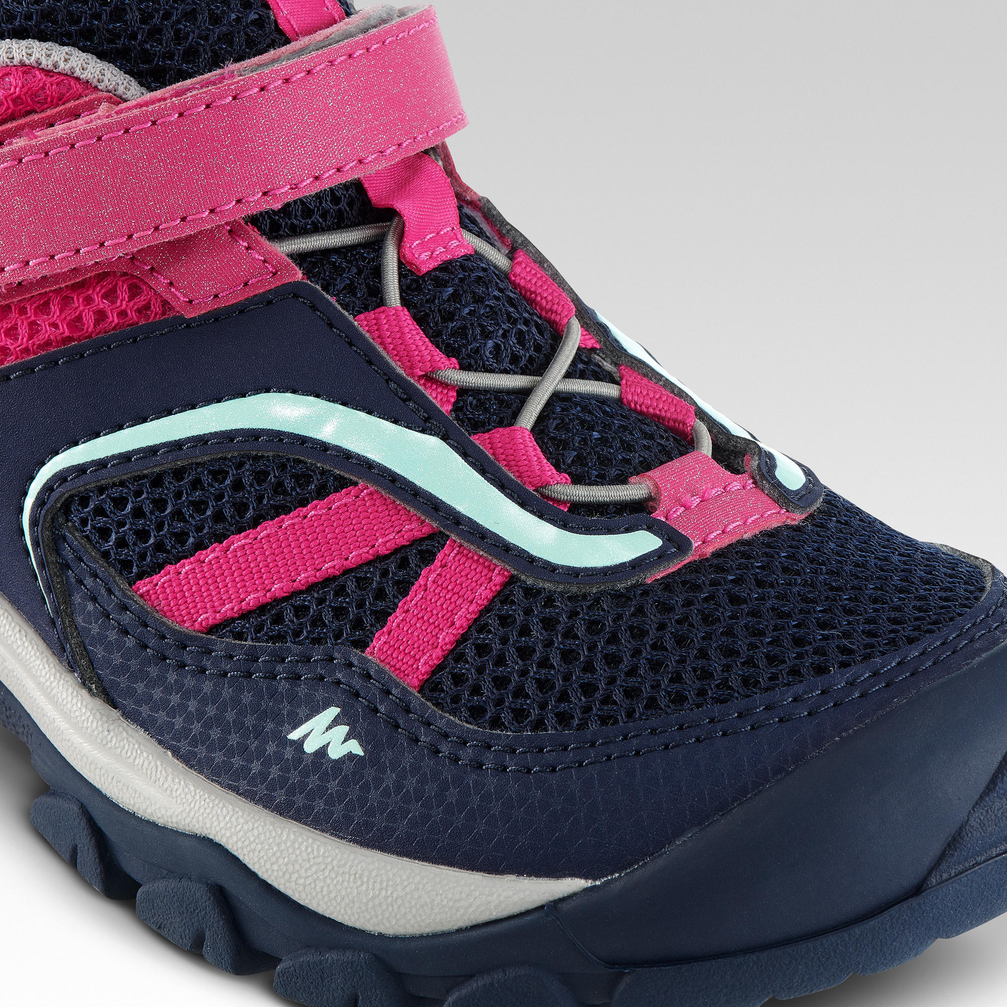 Chaussures de randonn e montagne avec scratch fille Crossrock bleues 24 34