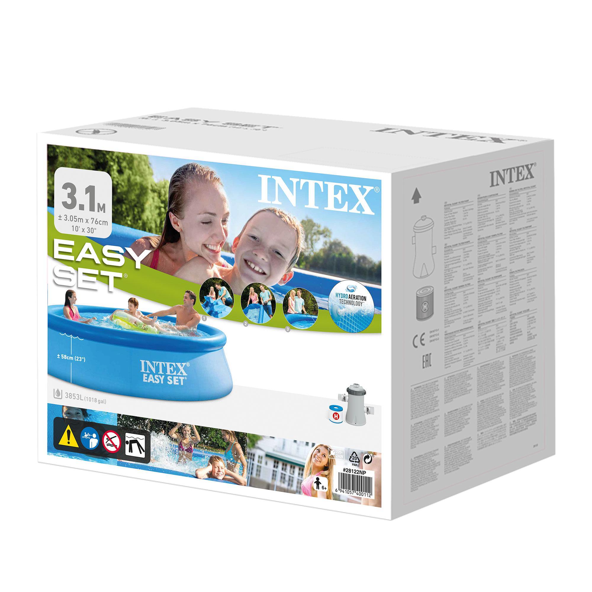 Piscina hinchable Intex EasySet Redonda 305x76 cm  + Depuradora - CD 5/5