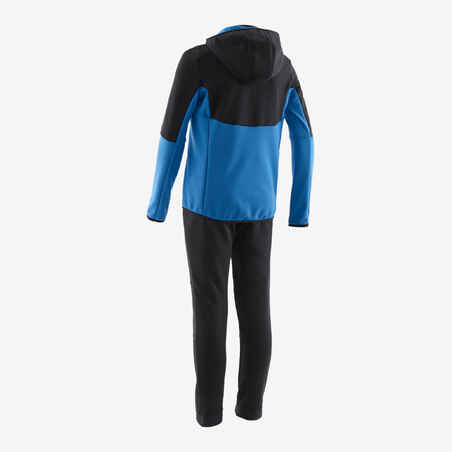 Kids' Synthetic Breathable Tracksuit S500 - Blue/Black