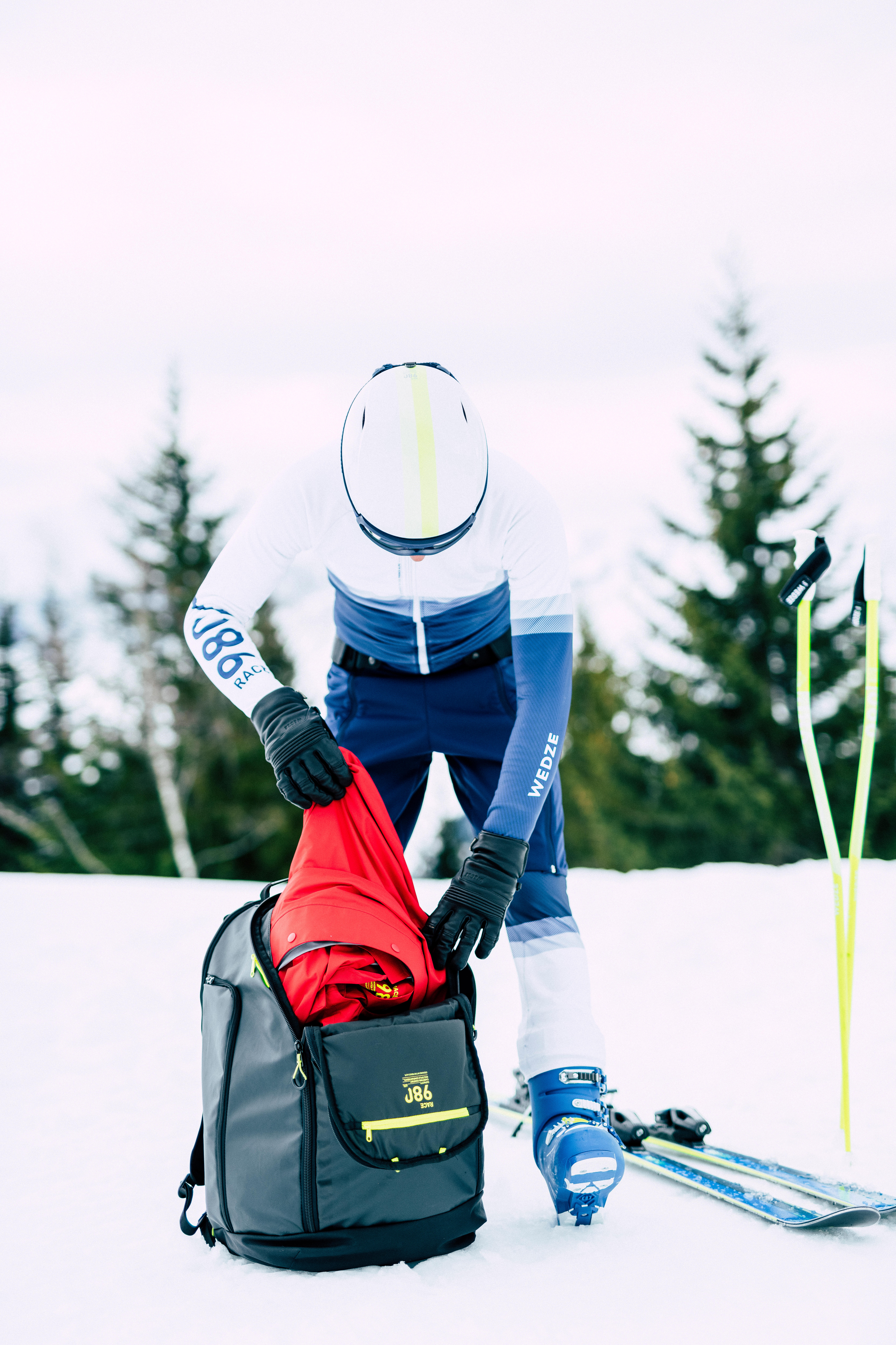60 L Ski Backpack - 980 Black - WEDZE