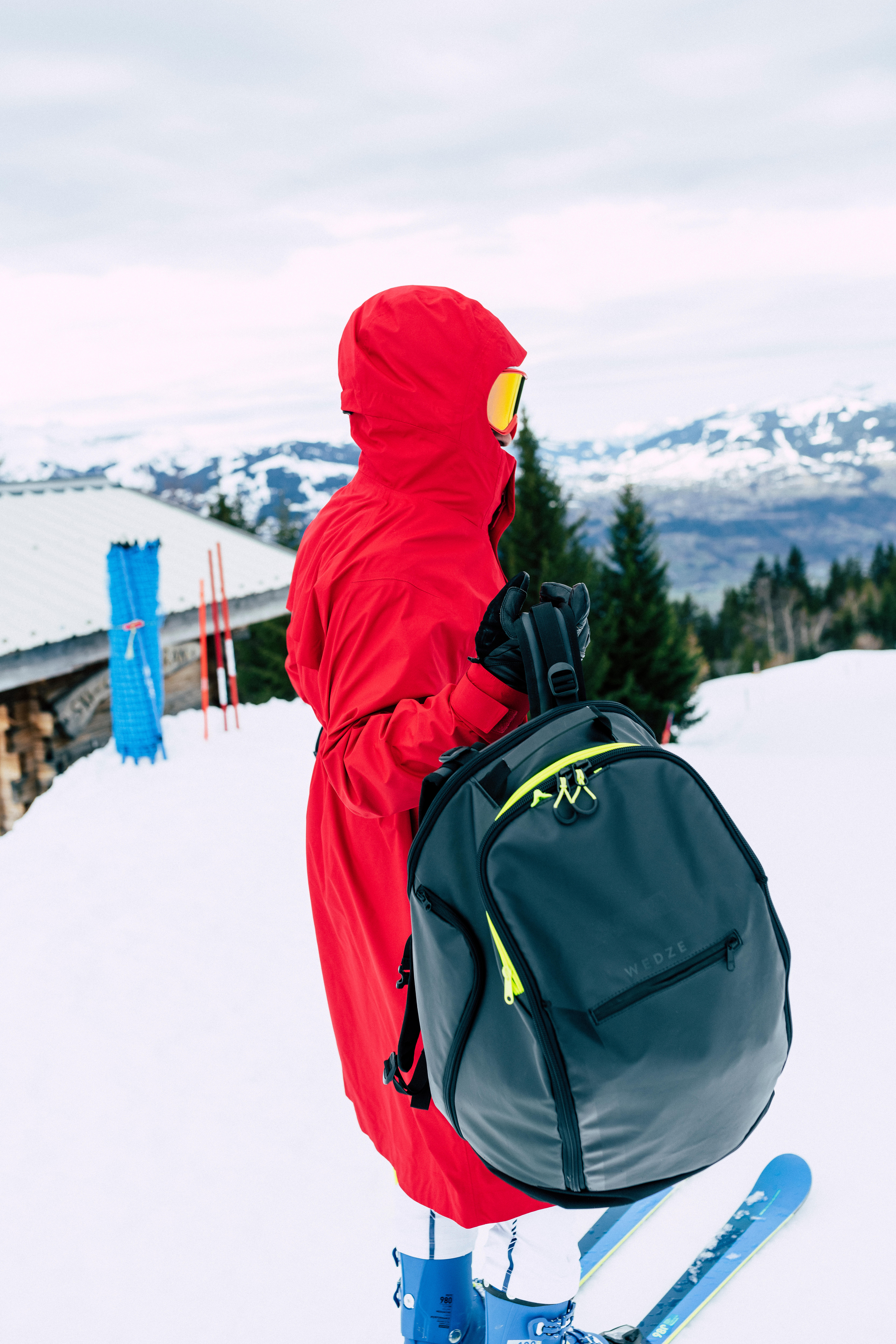 60 L Ski Backpack - 980 Black - WEDZE