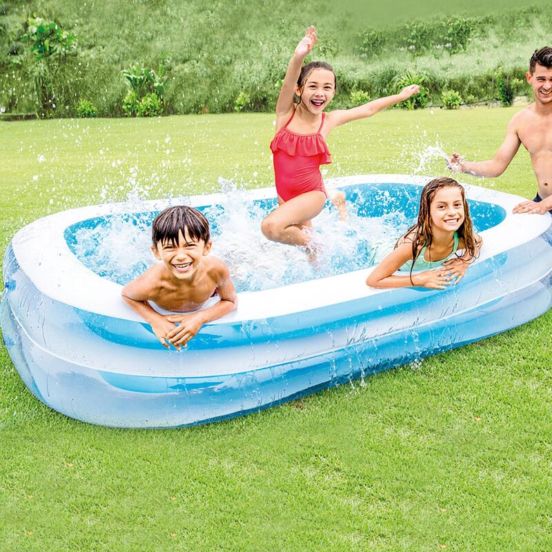 YYDD - Piscina hinchable de tamaño completo para 1 – 6 personas  utilizan piscina de diseño grande, adecuada para exteriores, jardín, patio  trasero, portátil, verano, familia, jugar al agua : Patio, Césped y Jardín