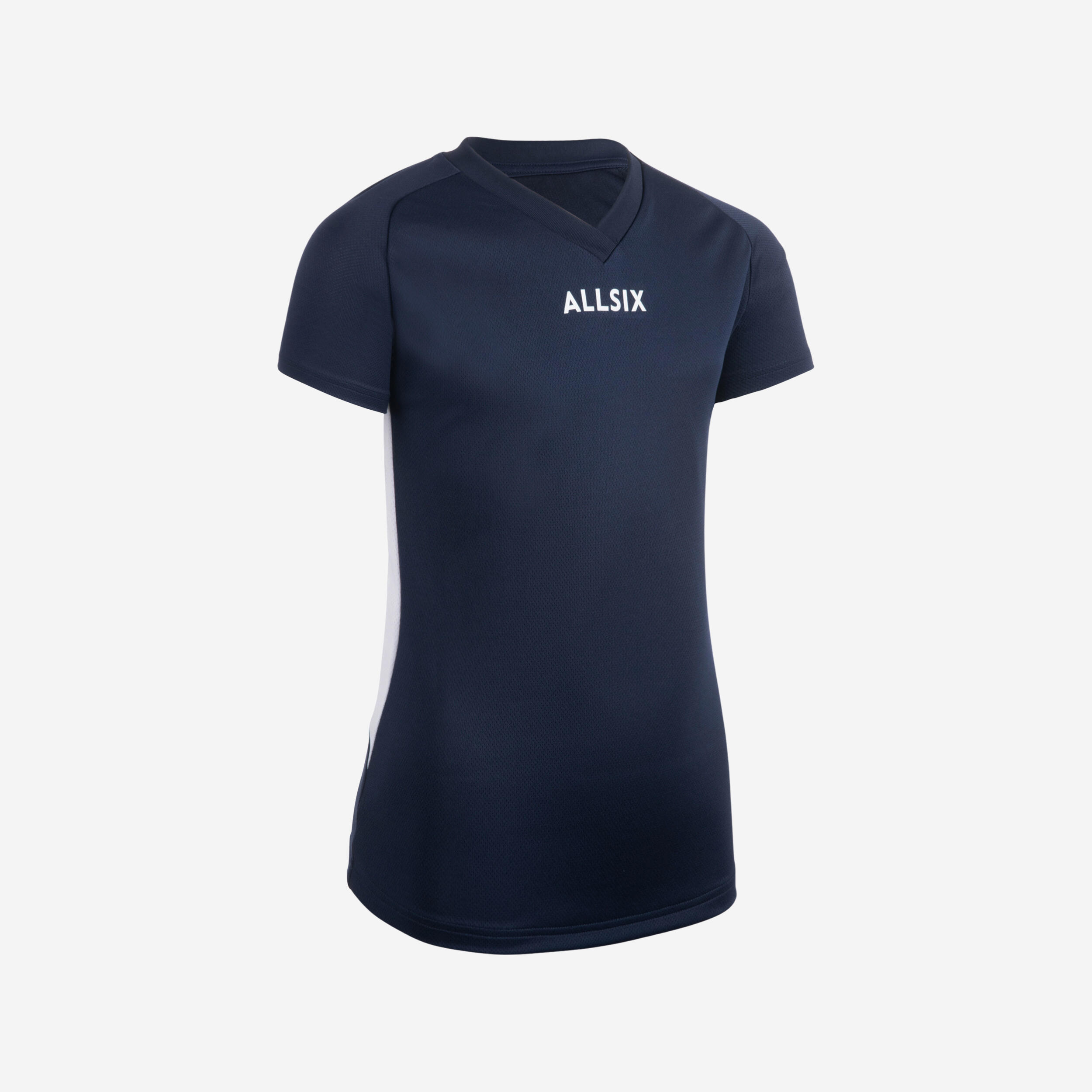 MAGLIA DA PALLAVOLO V100 BAMBINA BLU NAVY