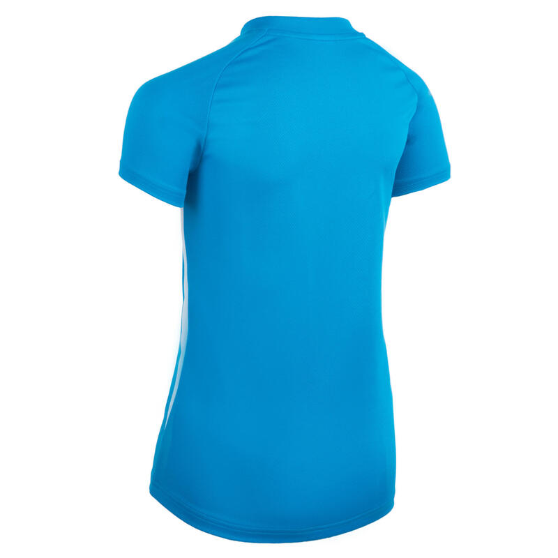 Koszulka siatkarska dla dziewczynek Allsix V100 niebieska