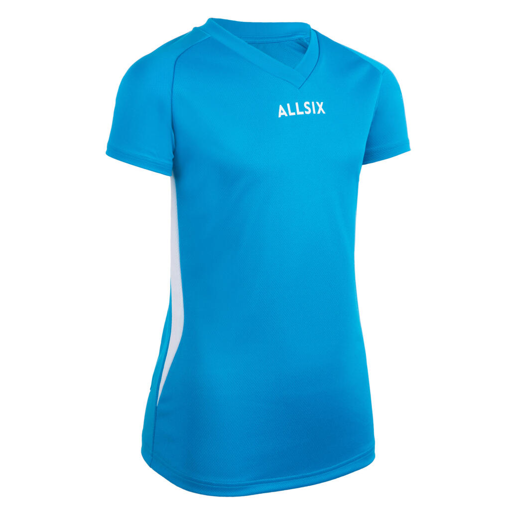 Mädchen Volleyball Trikot - V100 blau
