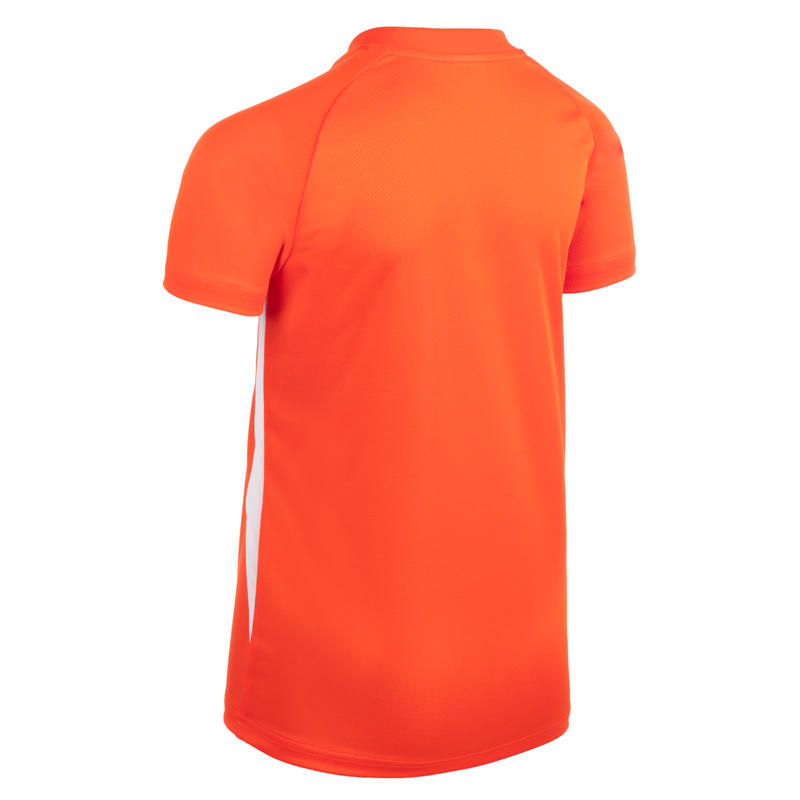 V100 Boys' Volleyball Jersey - Orange - Decathlon