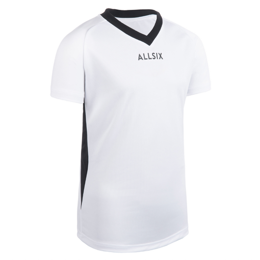 MAILLOT DE VOLLEY-BALL V100 GARÇON BLANC