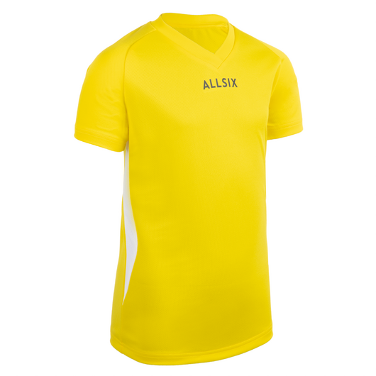 MAILLOT DE VOLLEY-BALL V100 GARÇON JAUNE