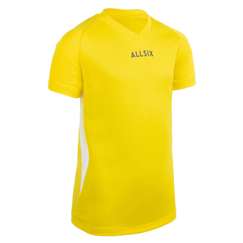 MAILLOT DE VOLLEY-BALL V100 GARÇON JAUNE