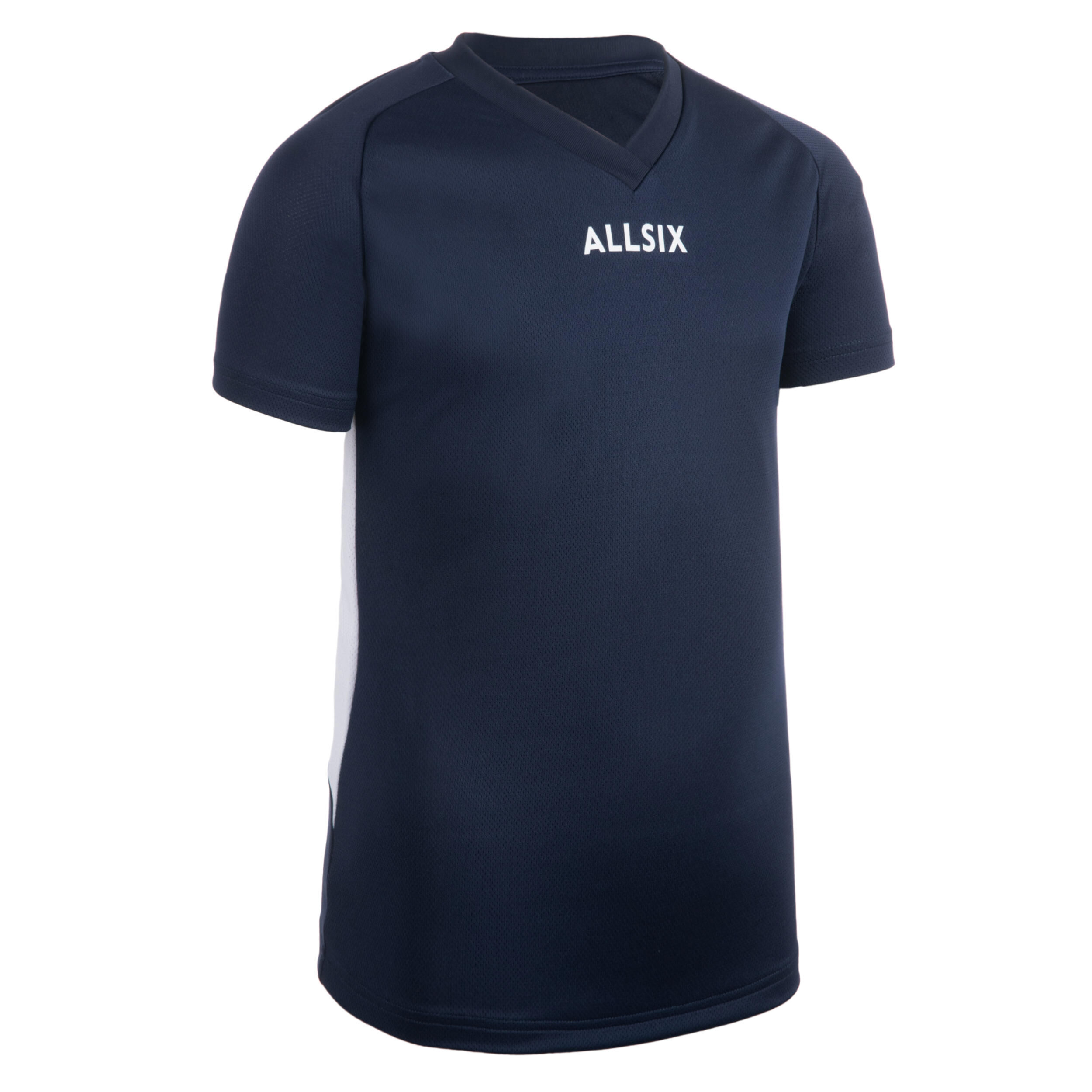 ALLSIX V100 Boys' Volleyball Jersey - Navy Blue