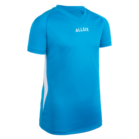 MAILLOT DE VOLLEY-BALL V100 GARÇON BLEU