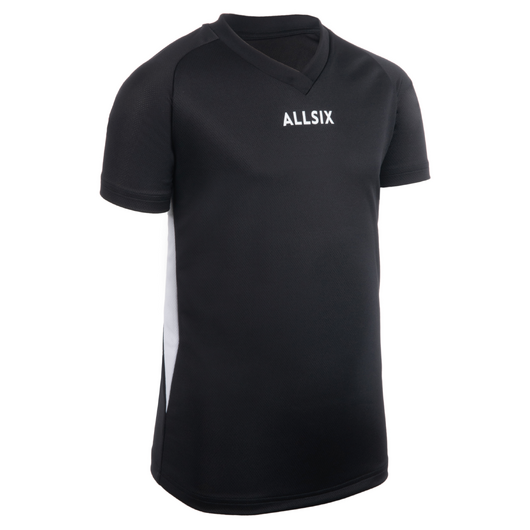 MAILLOT DE VOLLEY-BALL V100 GARÇON NOIR