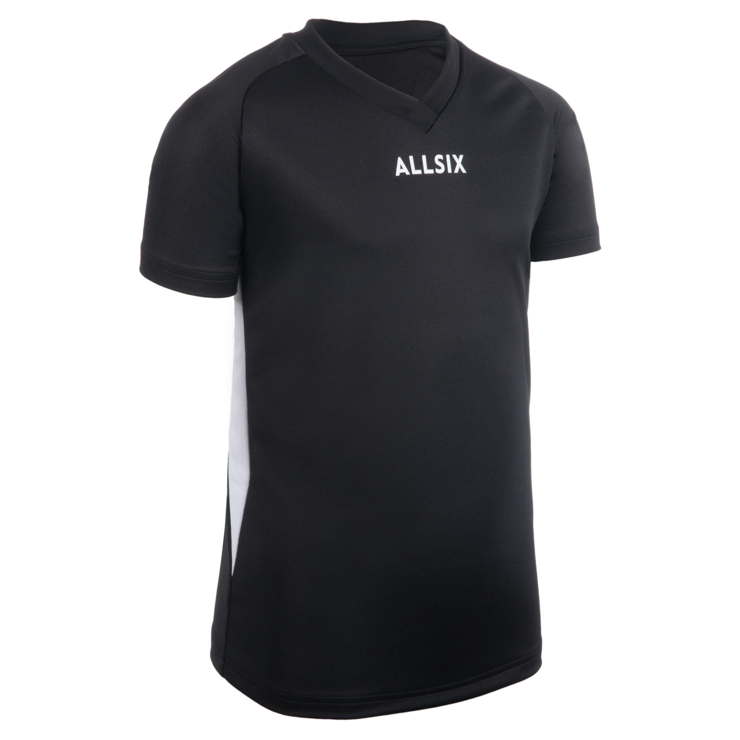 ALLSIX V100 Boys' Volleyball Jersey - Black