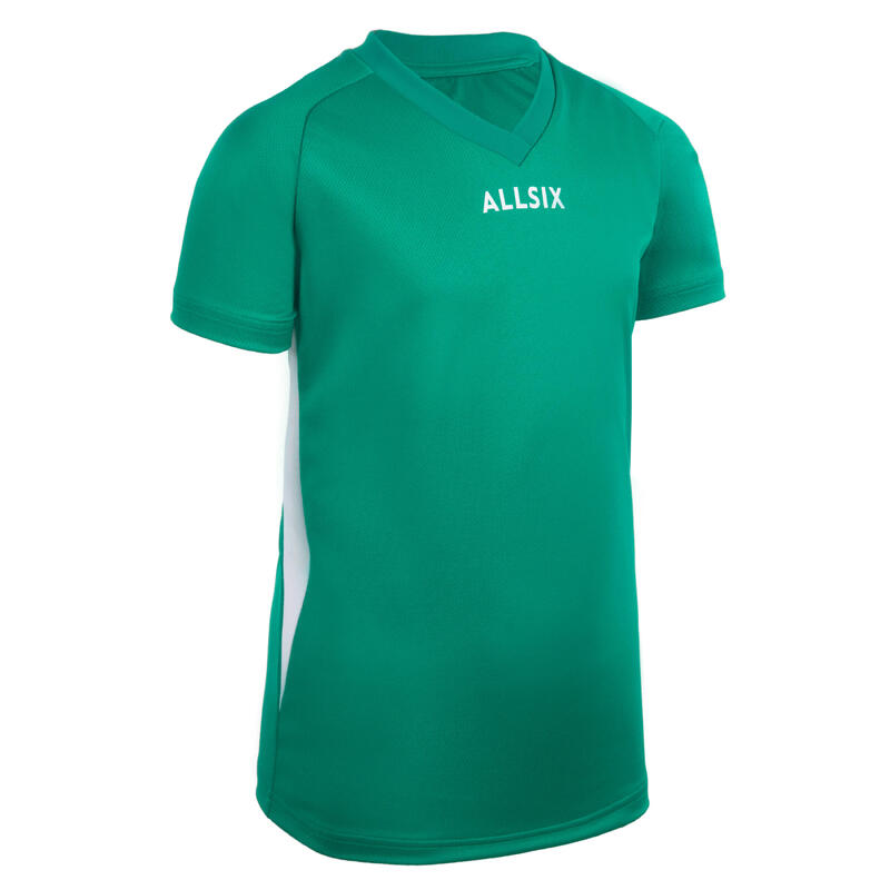 MAILLOT DE VOLLEY-BALL V100 GARÇON VERT