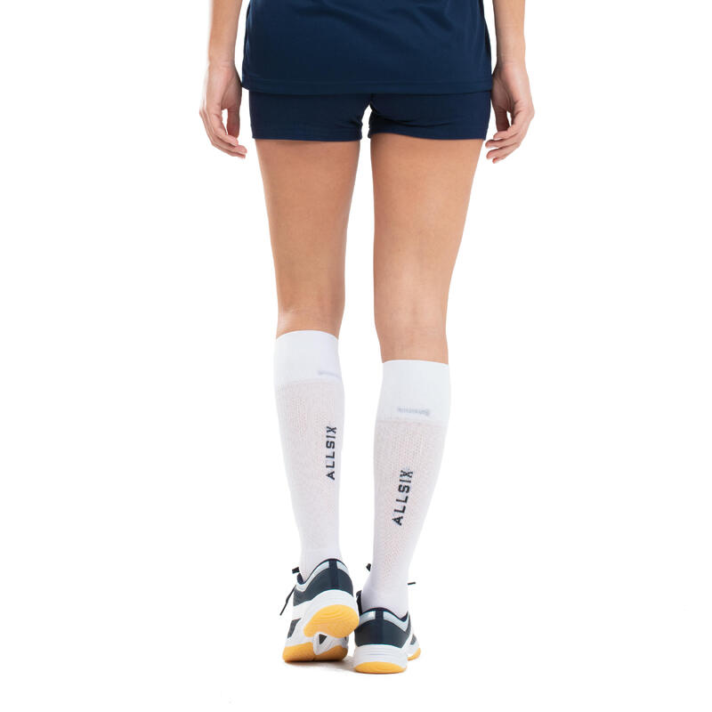 Pantalón corto de Voleibol Mujer Allsix V100 azul marino