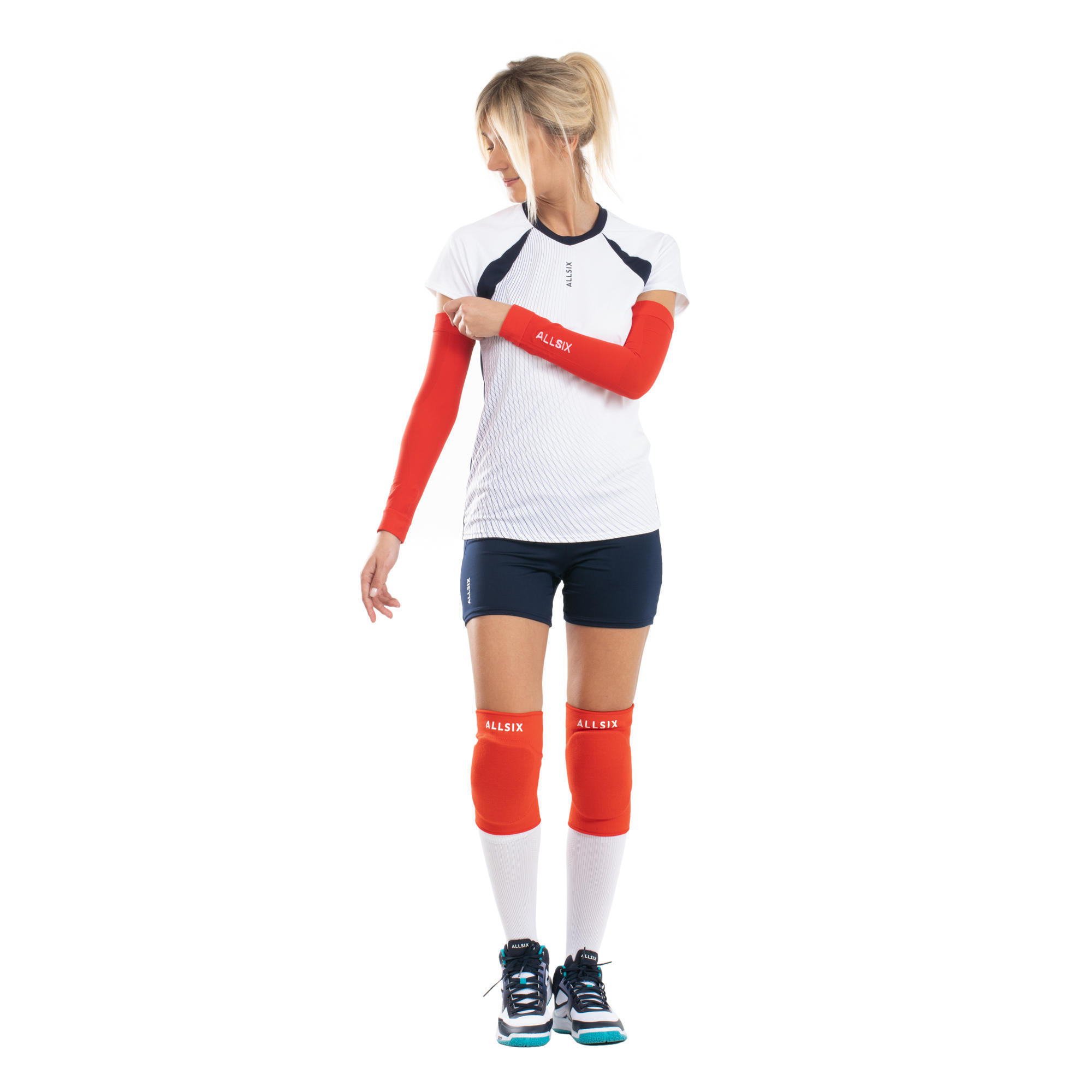 Lot De 2 Coudières De Volley Rembourrées - Protection Coudes Pour Sport Intense (rugby, Basket, Foot) - Taille M, Blanc