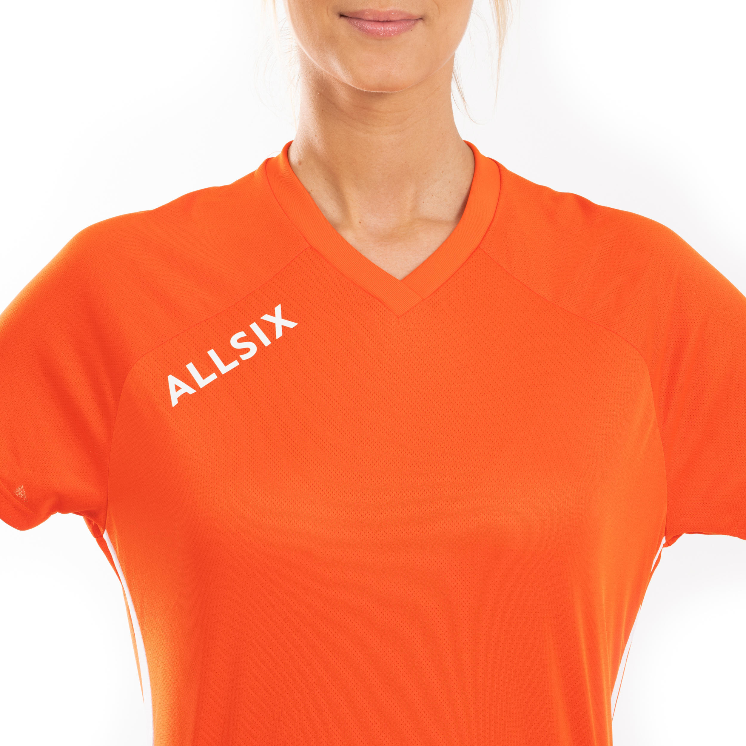 V100 Women's Volleyball Jersey - Orange 7/8