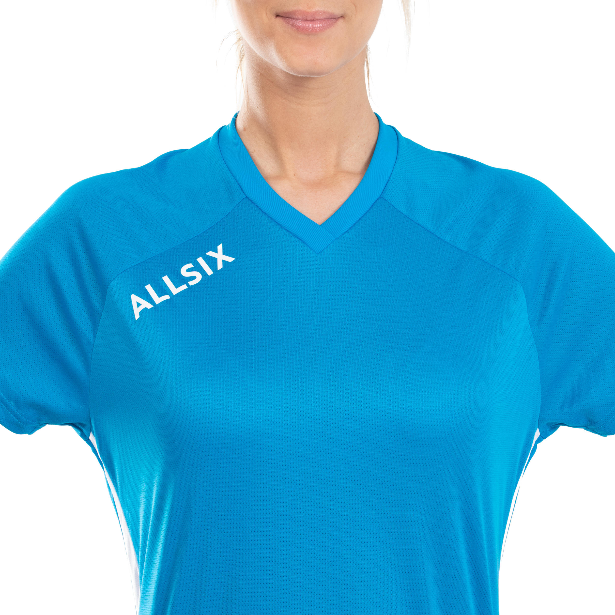 V100 Women's Volleyball Jersey - Blue 7/8