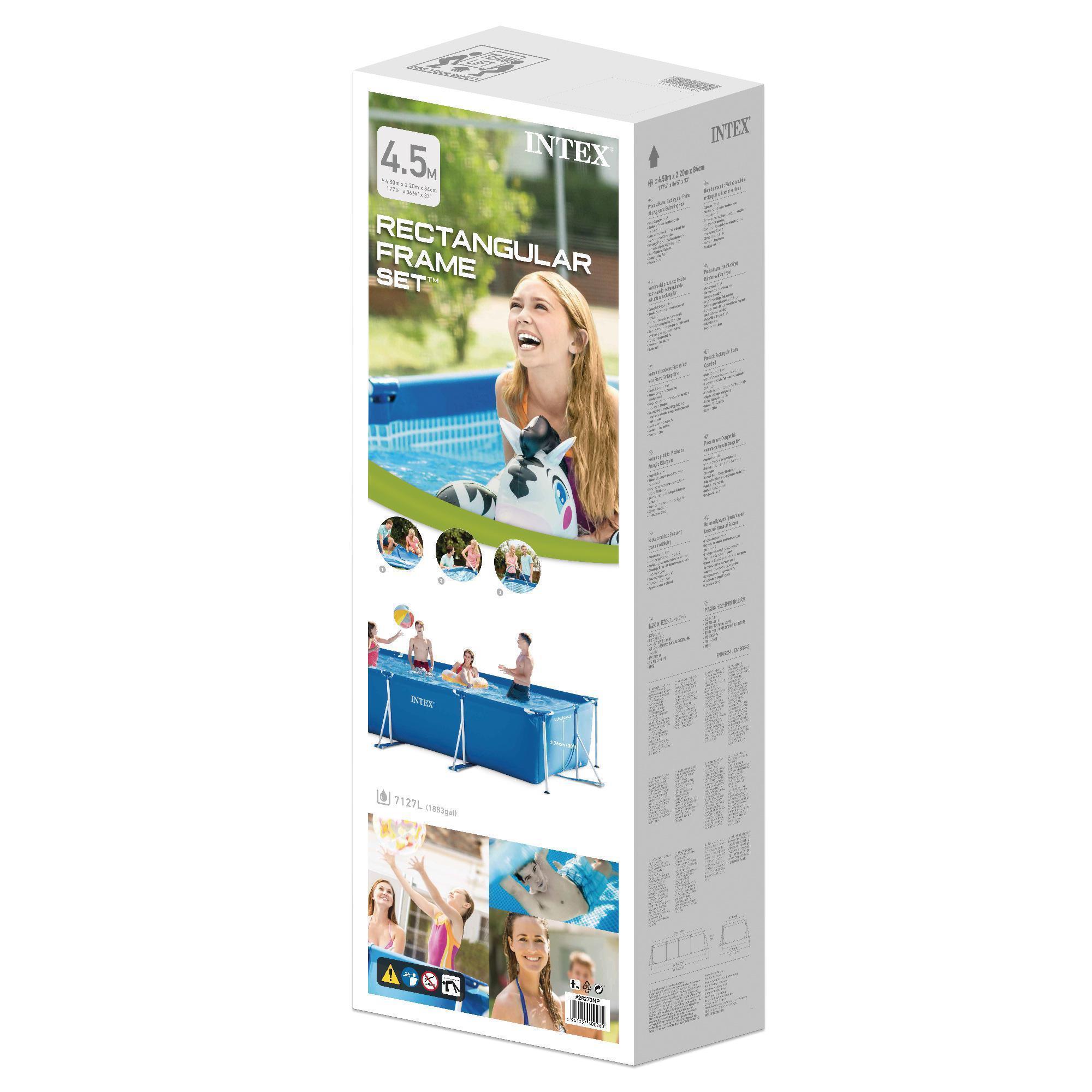 Piscina Desmontable Tubular Rectanguar INTEX  7127 litros - CD 4/5