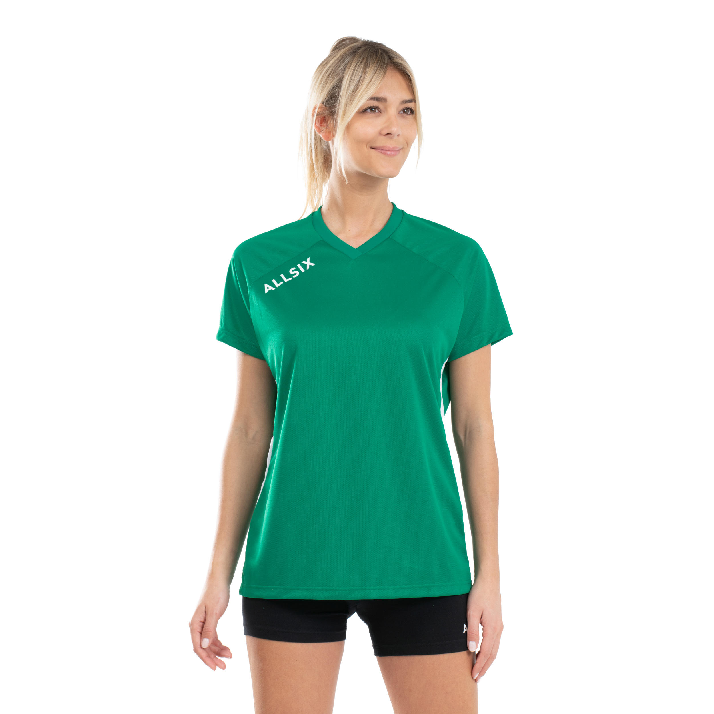 V100 Women's Volleyball Jersey - Green 3/7