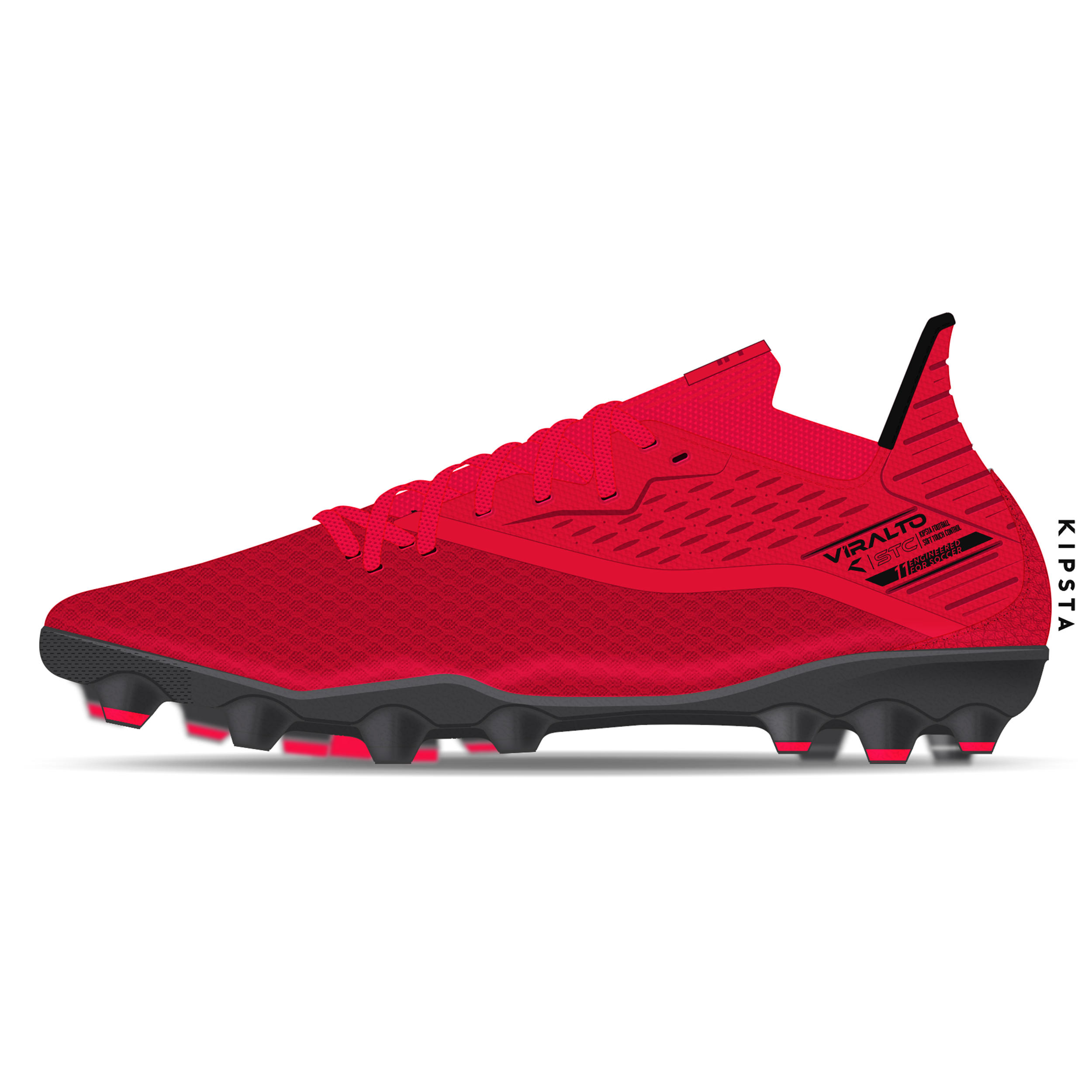 Football Boots Viralto III 3D Air Mesh MG Red Decathlon