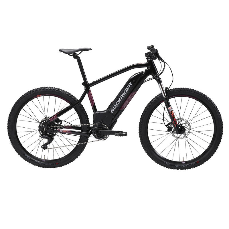 Bicicletă electrică MTB semi-rigidă 27,5", E-ST520 Negru-Mov