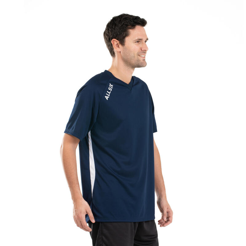 MAILLOT DE VOLLEY-BALL V100 HOMME BLEU MARINE