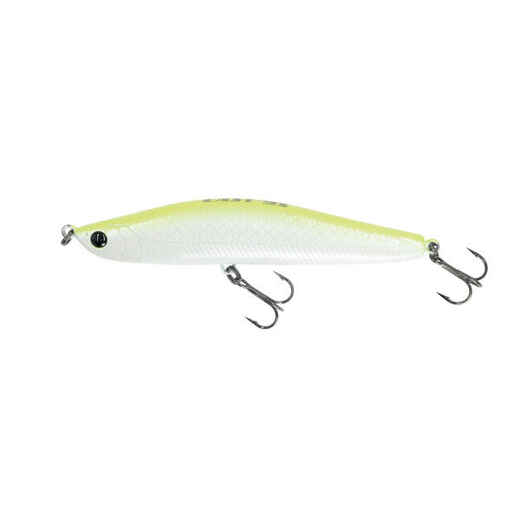 
      Sea Fishing Lure Cast Minnow 95 25g White Lemon
  