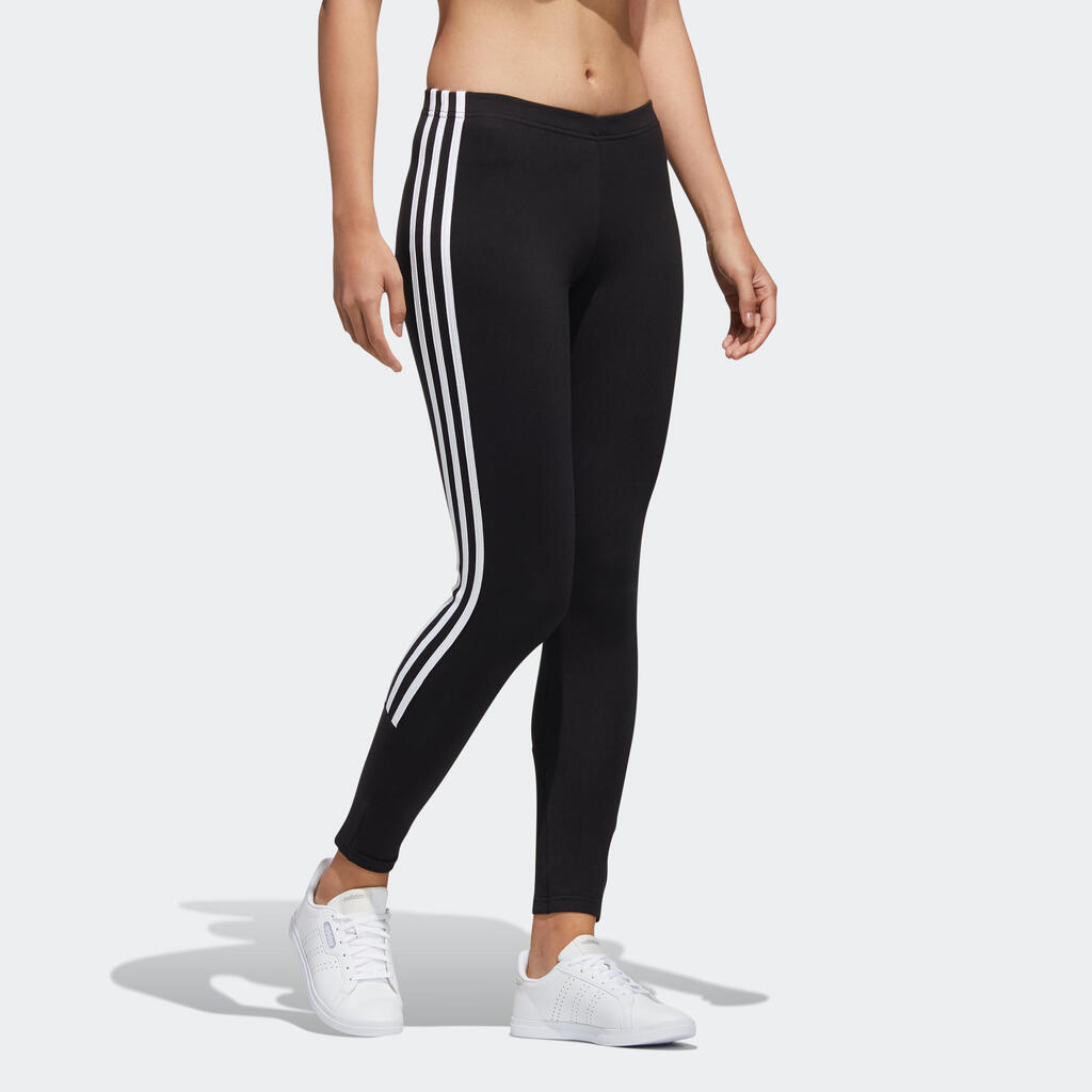 Adidas Leggings 7/8 Damen schwarz/weiss