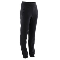 Pantalon de jogging basique à poches noir ENFANT