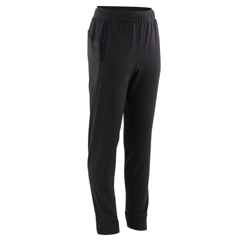 Pantalon Chaud Synthetique Respirant S500 Garcon Gym Enfant Noir Uni Decathlon