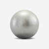 Ritminės gimnastikos kamuolys, 165 mm, sidabro spalvos, blizgus