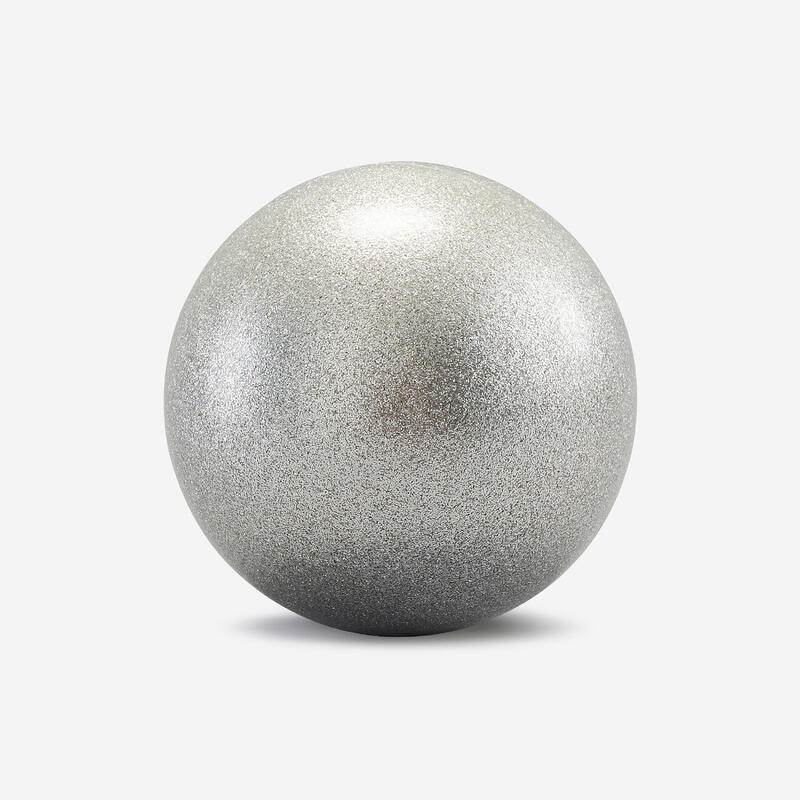 Gymnastikball RSG 16,5 cm - silber glitzernd