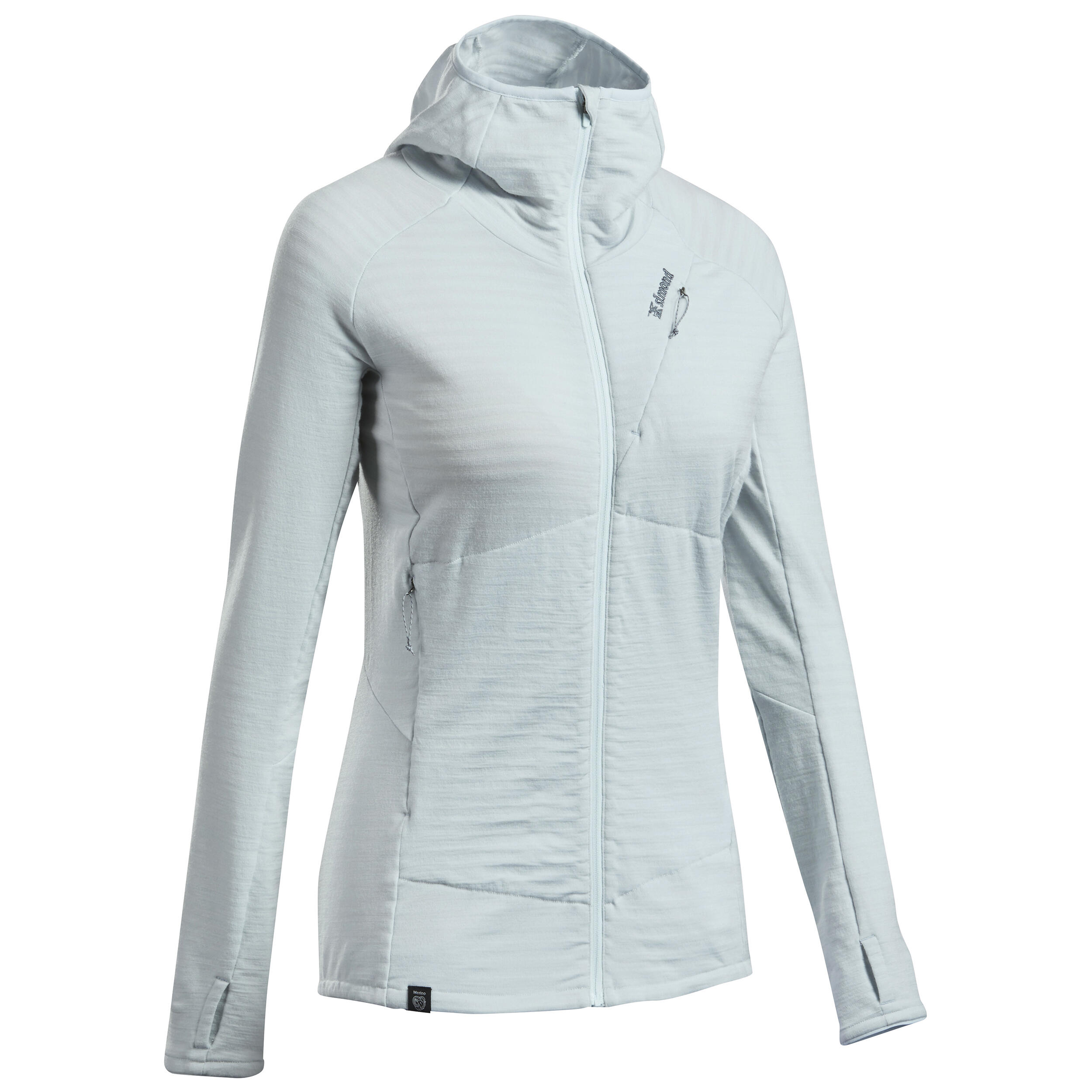 Women's hooded pullover merino wool 