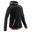 Dívčí hřejivá bavlněná bunda s kapucí 500 Gym černo-šedá