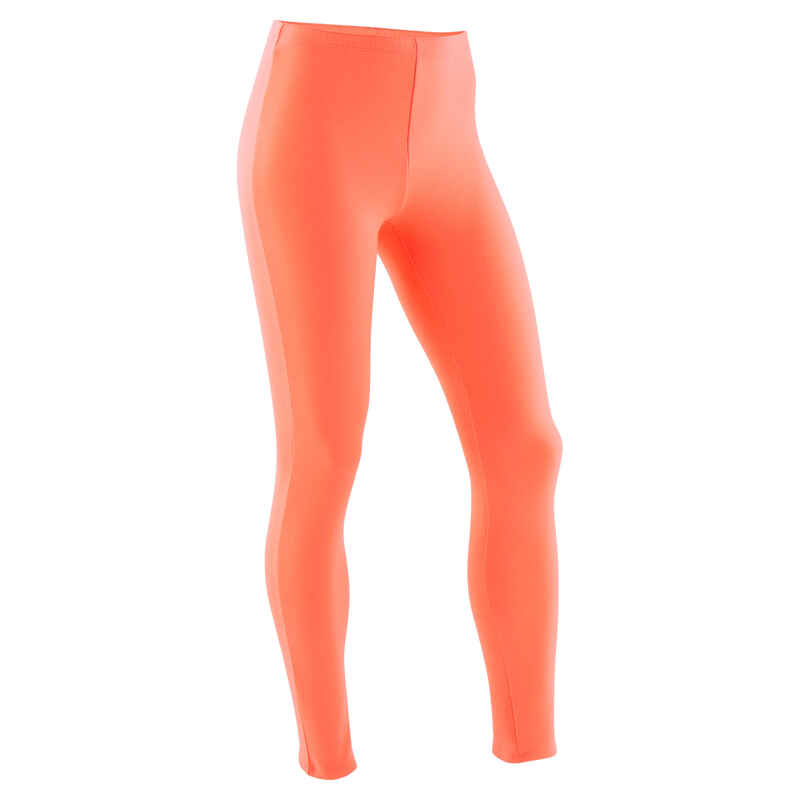 Leggings 100 Gym warm Kinder koralle Leggings 100 Gym warm Kinder koralle