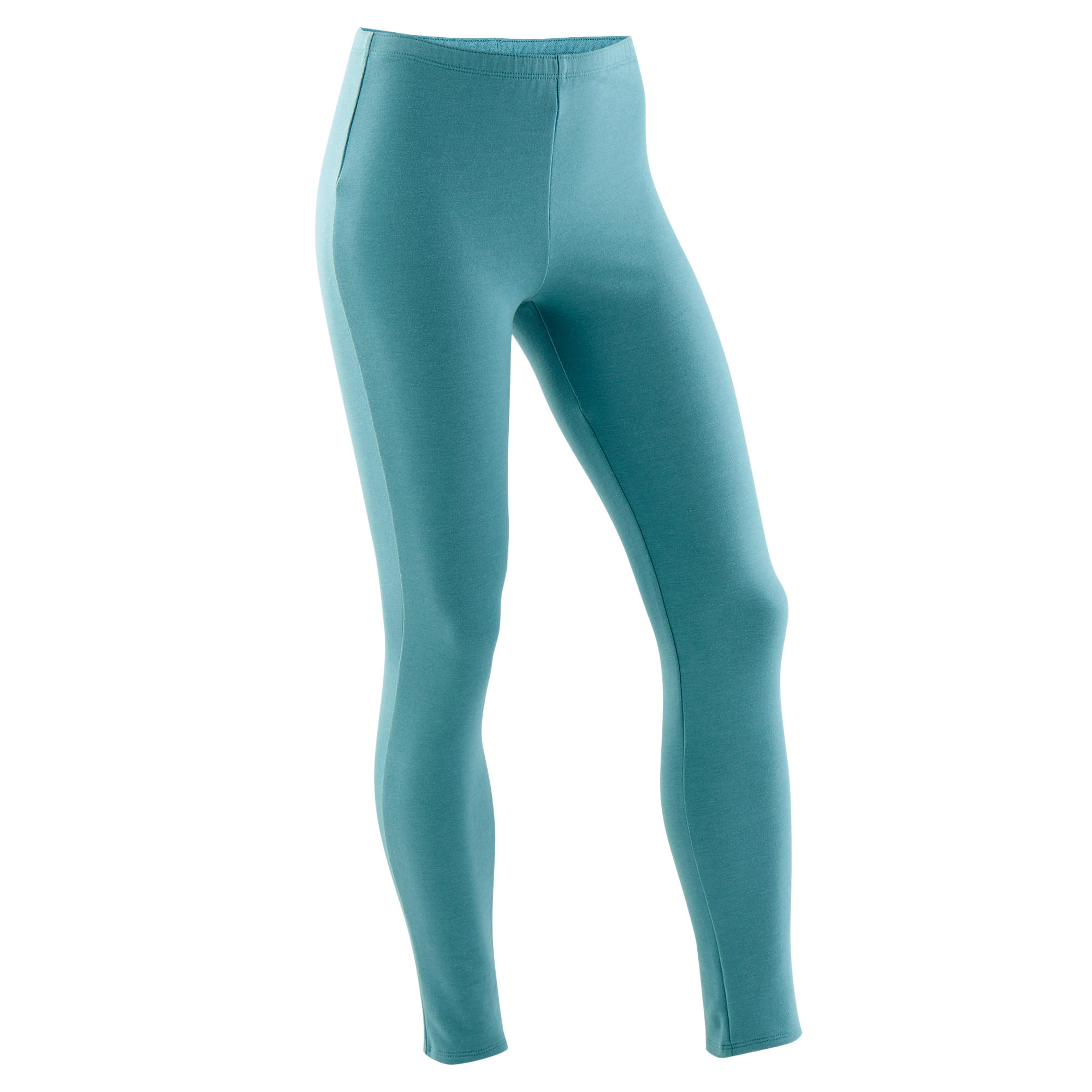 Girls' Gym Warm Leggings 100 - Green 