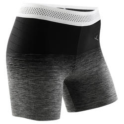 Short sans couture noir et blanc fille