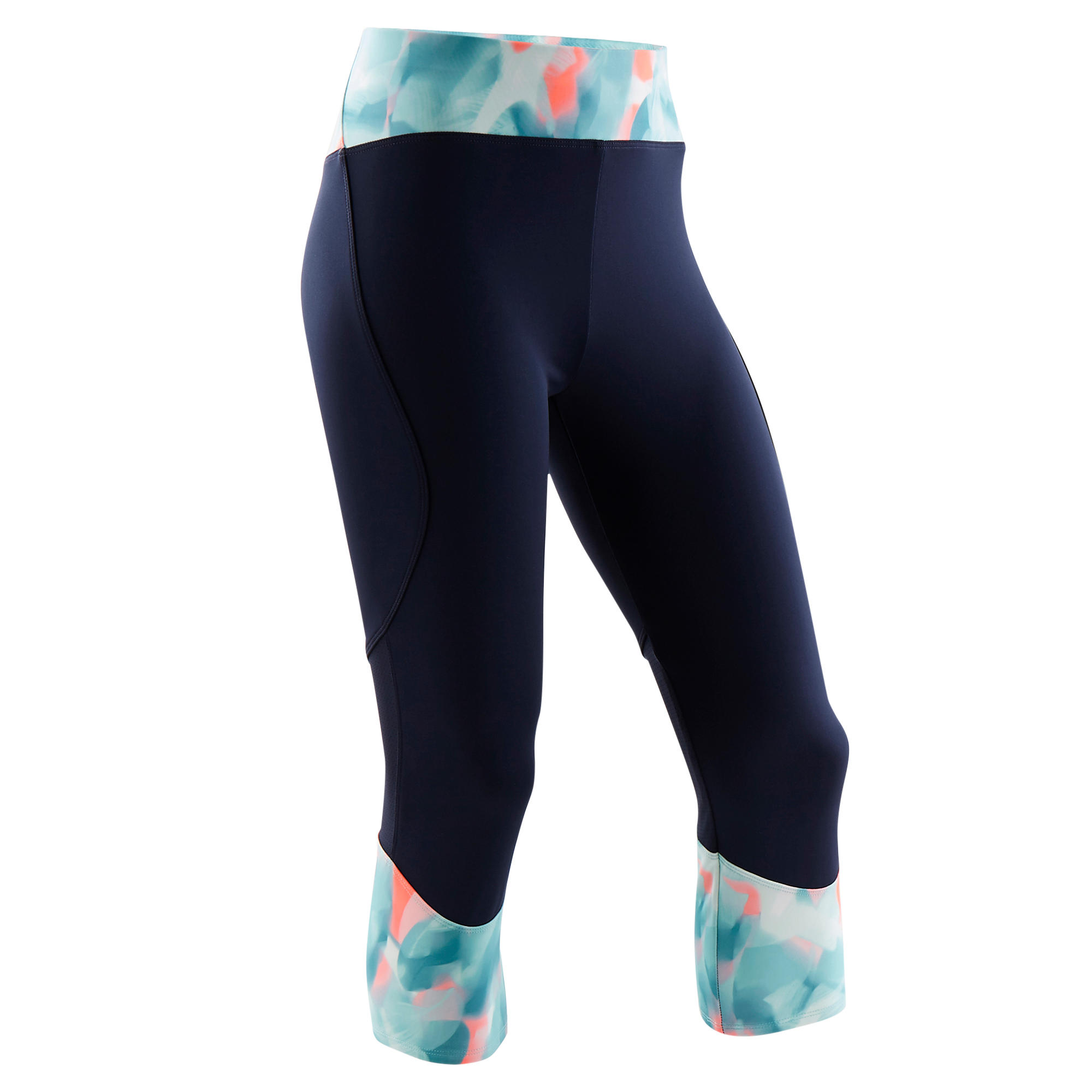 Girls' Breathable Synthetic Cropped Gym 