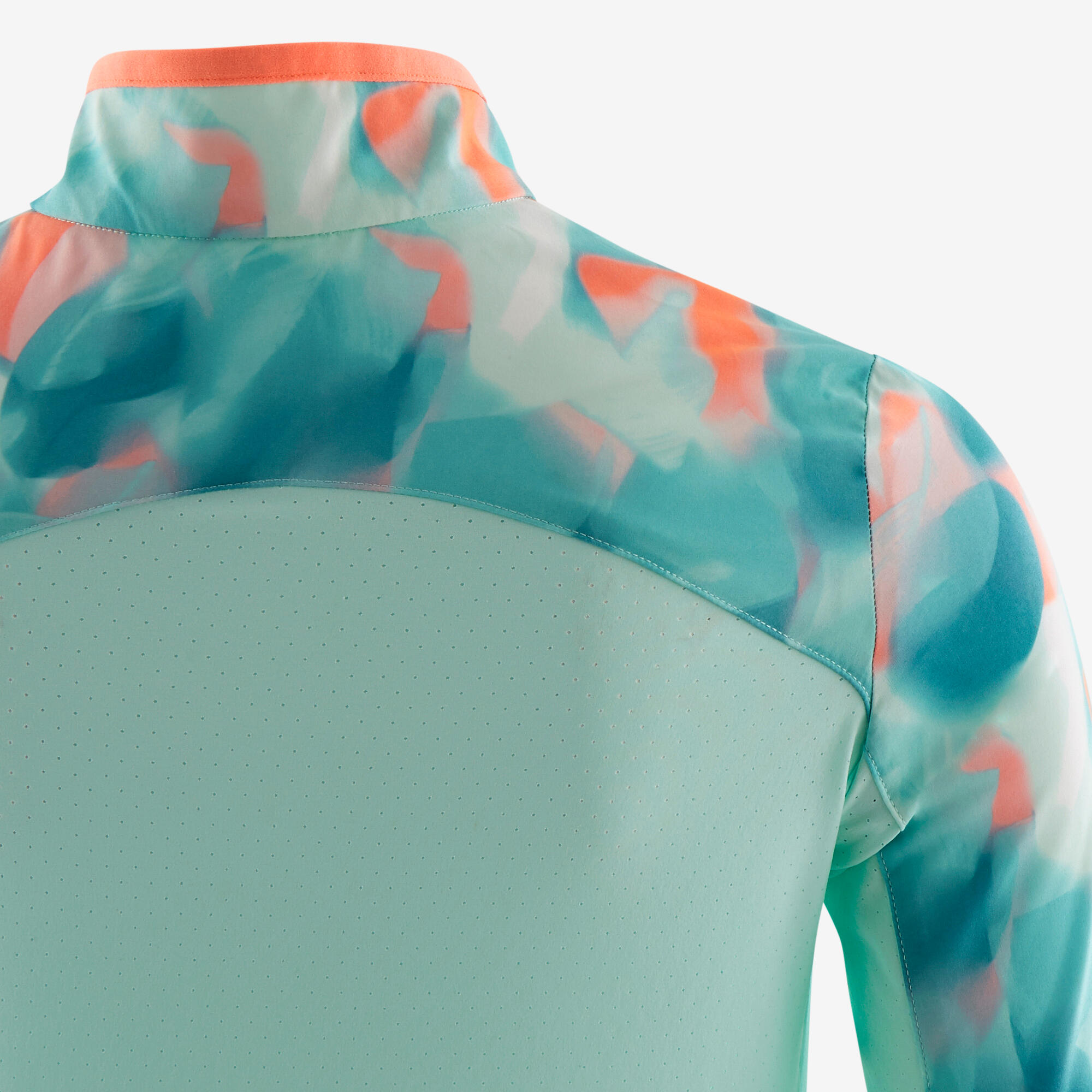 Girls' Lightweight Zip-Up Jacket - Green/Print 5/6